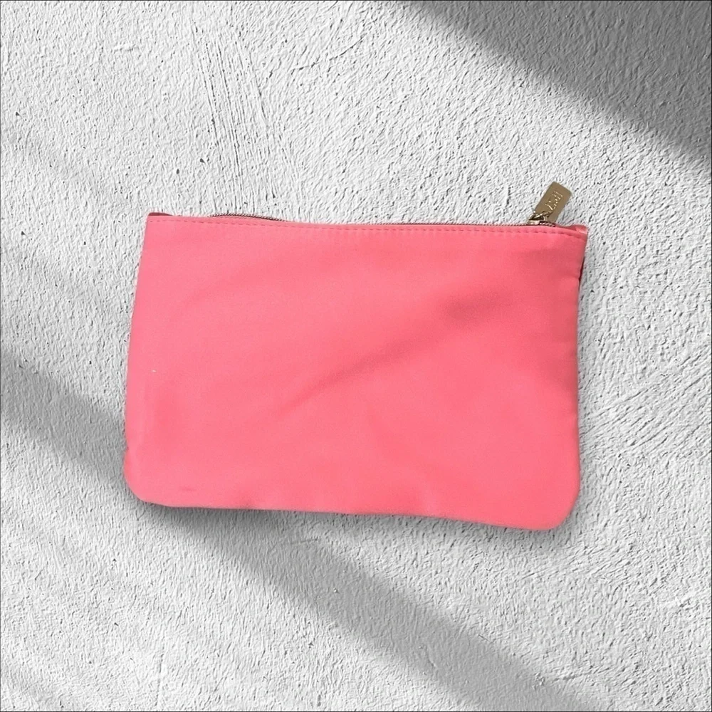 Ipsy elegant red bow and pink color make up bag December 2024 zipper New